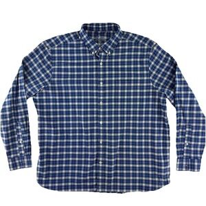 Vineyard Vines OTG On The Go Performance Button Up Shirt Mens XXL Blue Plaid